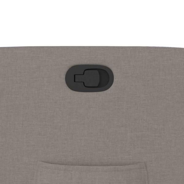 Relaxsessel mit Aufstehhilfe Taupe Stoff