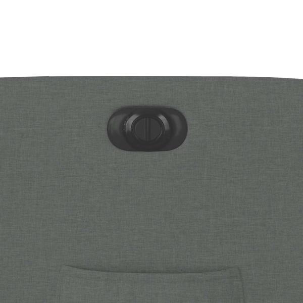 Relaxsessel mit Aufstehhilfe Elektrisch Dunkelgrau Stoff