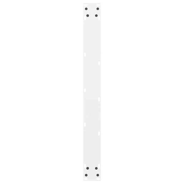 Couchtischbeine Weiß 2 Stk. 70x(72-73) cm Stahl