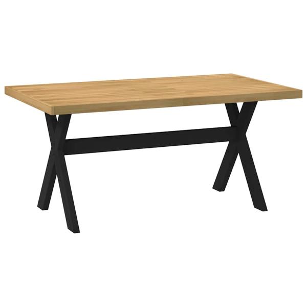 ARDEBO.de - Esstisch NOAIN X-Form-Beine 160x90x75 cm Massivholz Kiefer