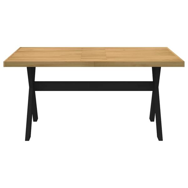 Esstisch NOAIN X-Form-Beine 160x90x75 cm Massivholz Kiefer