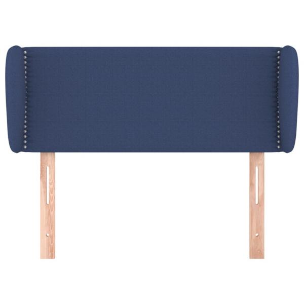 Kopfteil mit Ohren Blau 83x23x78/88 cm Stoff