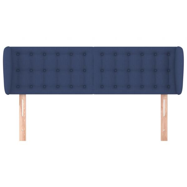 Kopfteil mit Ohren Blau 147x23x78/88 cm Stoff