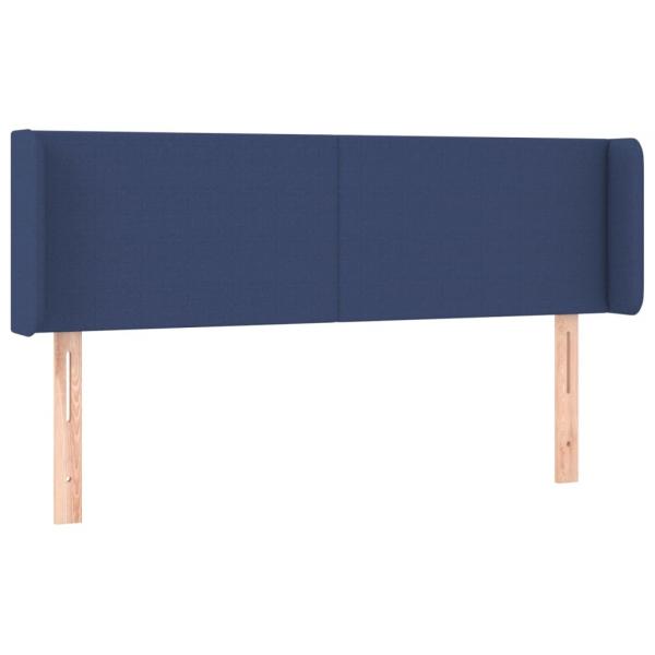 Kopfteil mit Ohren Blau 147x16x78/88 cm Stoff