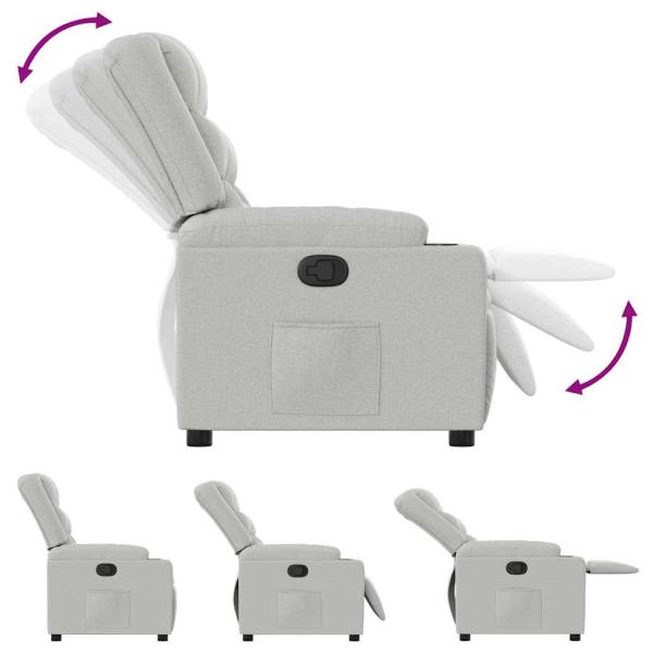 Relaxsessel Wolkengrau Stoff