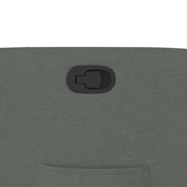 Relaxsessel mit Aufstehhilfe Dunkelgrau Stoff