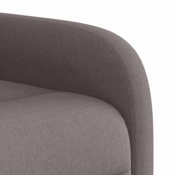 Relaxsessel mit Aufstehhilfe Elektrisch Taupe Stoff