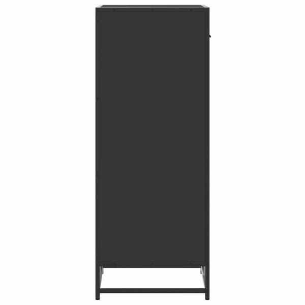 Schuhregal Schwarz 48x38x97,5 cm Holzwerkstoff