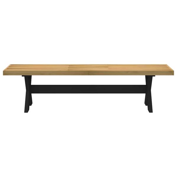 Esszimmerbank NOAIN X-Form-Beine 180x40x45 cm Massivholz Kiefer