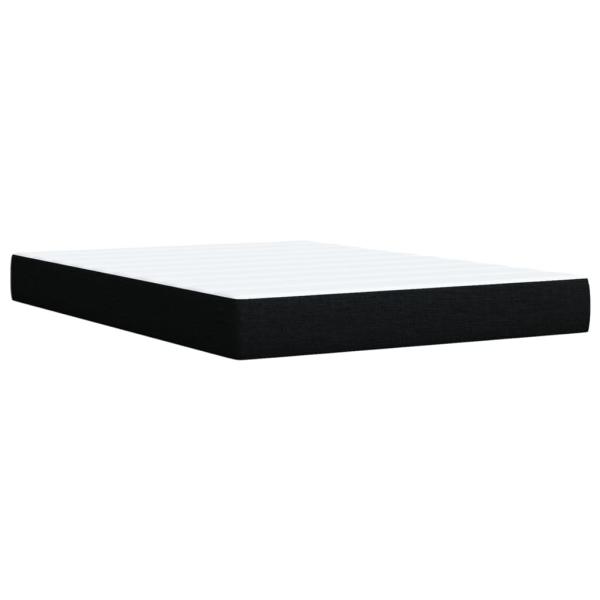 ARDEBO.de - Boxspringbett mit Matratze Schwarz 160x200 cm Stoff