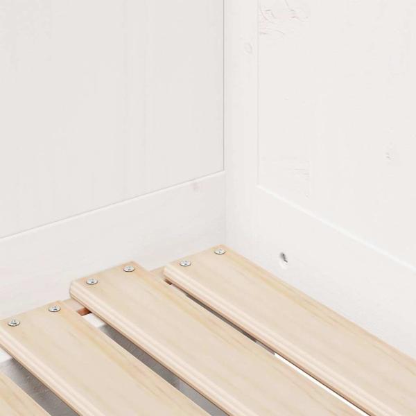 Tagesbett Ausziehbar mit Schubladen ohne Matratze Weiß 90x190cm