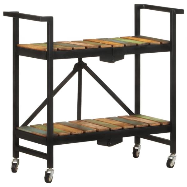 ARDEBO.de - Küchenwagen 87x36x81 cm Altholz Massiv