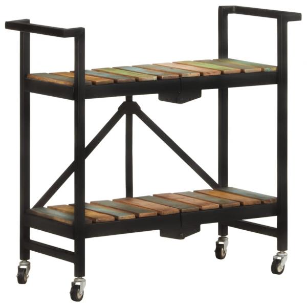 Küchenwagen 87x36x81 cm Altholz Massiv