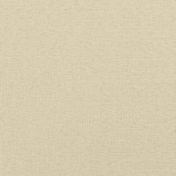 Boxspringbett mit Matratze Creme 90x190 cm Stoff