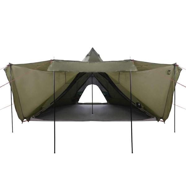 Tipi-Familienzelt 6 Personen Olivgrün Wasserdicht