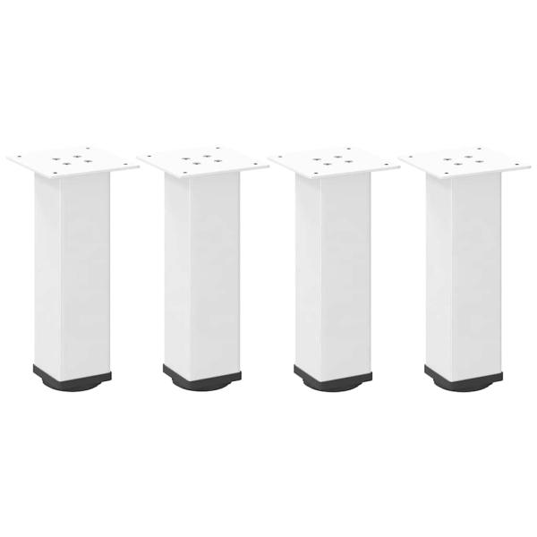 Couchtischbeine 4 Stk. Weiß 42-44 cm Stahl