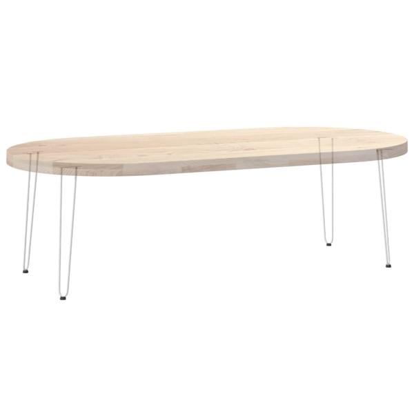 Haarnadelbeine 4 Stk. Weiß 72 cm Massivstahl