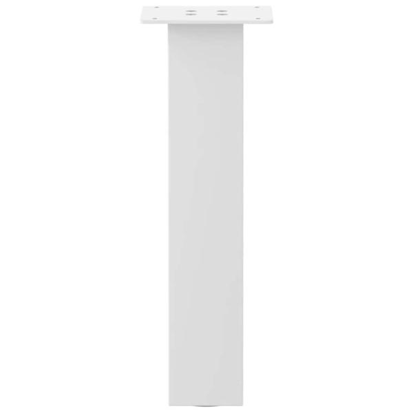 Couchtischbeine 4 Stk. Weiß 42 cm Stahl