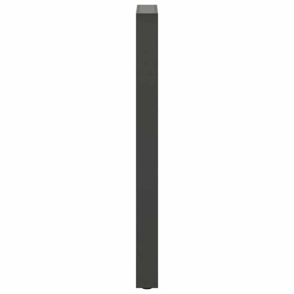 Bartischbeine Anthrazit 2 Stk. 40x(100-101) cm Stahl