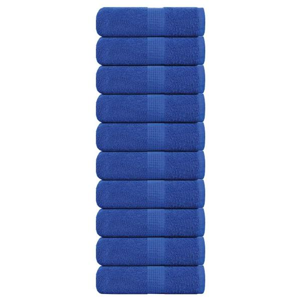 Gästetücher 10 Stk. Blau 30x50 cm 360 g/m² 100% Baumwolle