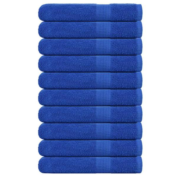 ARDEBO.de - Saunatücher 10 Stk. Blau 80x200 cm 360 g/m² 100% Baumwolle