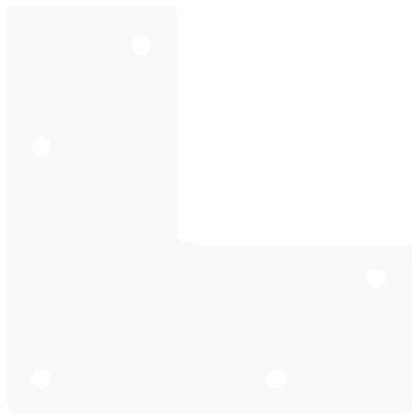 Haarnadelbeine 4 Stk. Weiß 20 cm Massivstahl