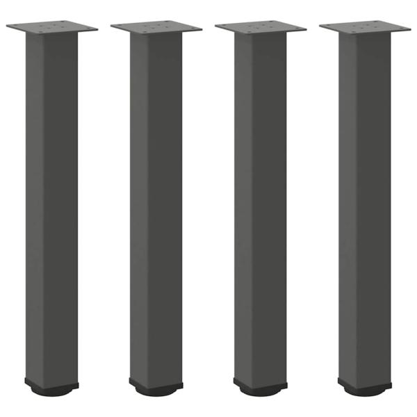 Couchtischbeine 4 Stk. Anthrazit 72-74 cm Stahl