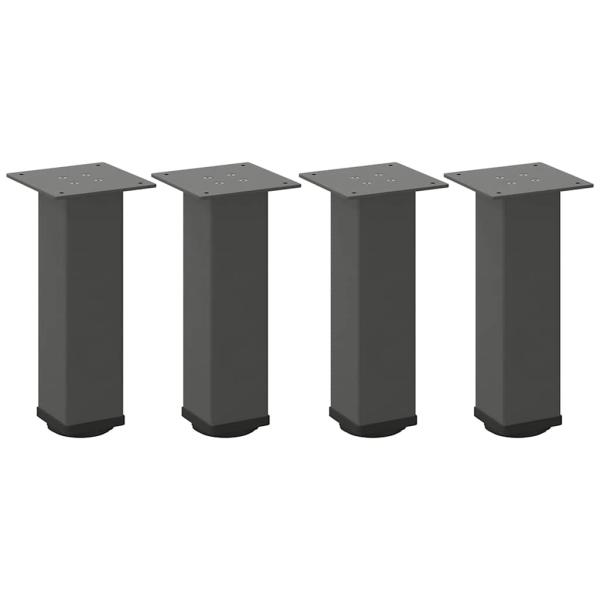 Couchtischbeine 4 Stk. Anthrazit 42-44 cm Stahl