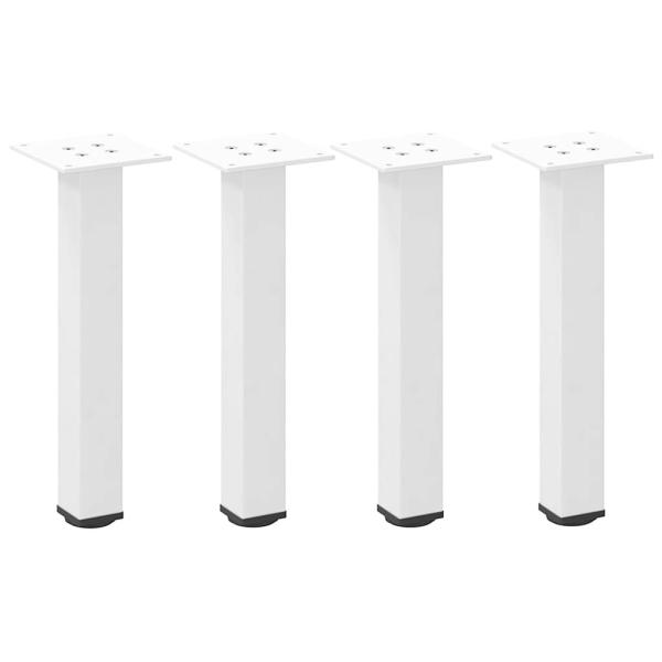 Couchtischbeine 4 Stk. Weiß 42-44 cm Stahl