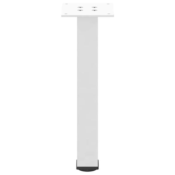 Couchtischbeine 4 Stk. Weiß 42-44 cm Stahl
