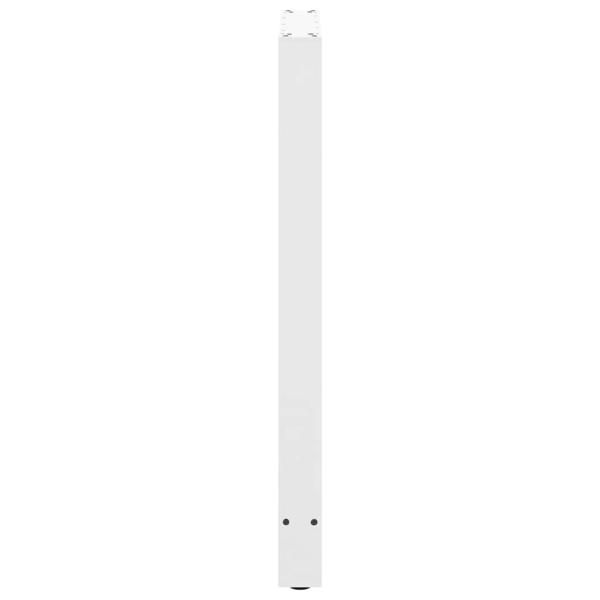 Couchtischbeine Weiß 2 Stk. 60x(100-101) cm Stahl