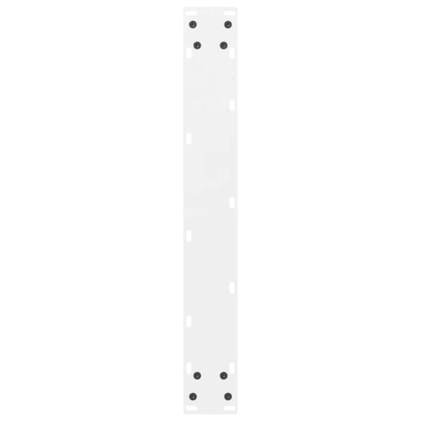 Couchtischbeine Weiß 2 Stk. 60x(100-101) cm Stahl