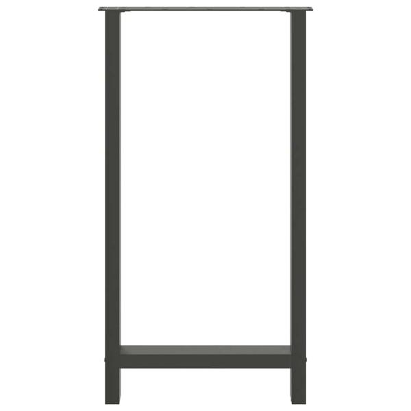 ARDEBO.de - Couchtischbeine Anthrazit 2 Stk. 60x(110-111) cm Stahl