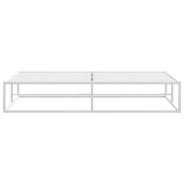 Bettgestell ohne Matratze Weiß 180x200 cm Metall