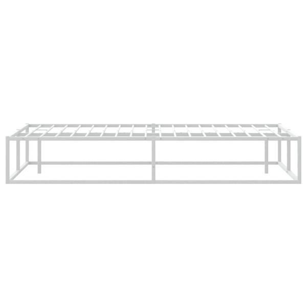 Bettgestell ohne Matratze Weiß 180x200 cm Metall