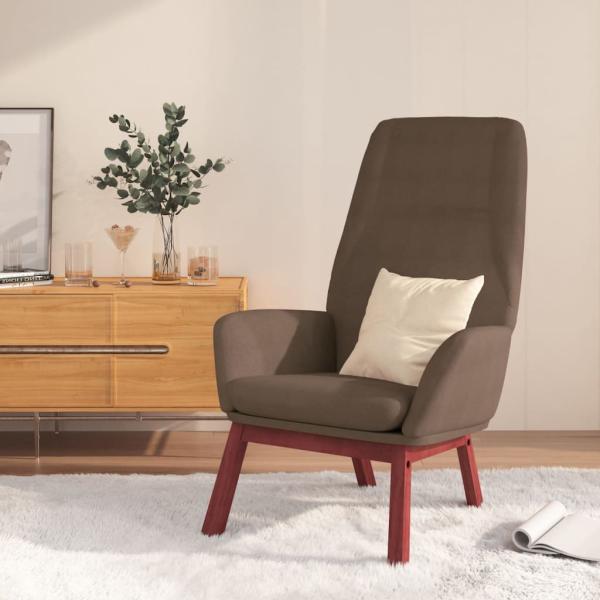 ARDEBO.de - Relaxsessel Taupe Stoff