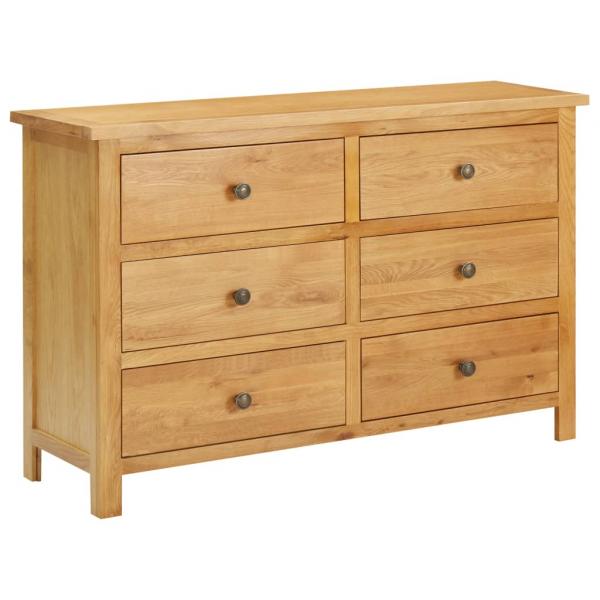 ARDEBO.de - Schubladenschrank 105 x 33,5 x 73 cm Massivholz Eiche