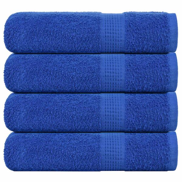 ARDEBO.de - Handtücher 4 Stk. Blau 50x100 cm 360 g/m² 100% Baumwolle