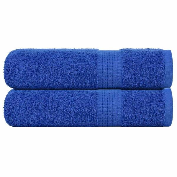 ARDEBO.de - Duschtücher 2 Stk. Blau 70x140 cm 360 g/m² 100% Baumwolle