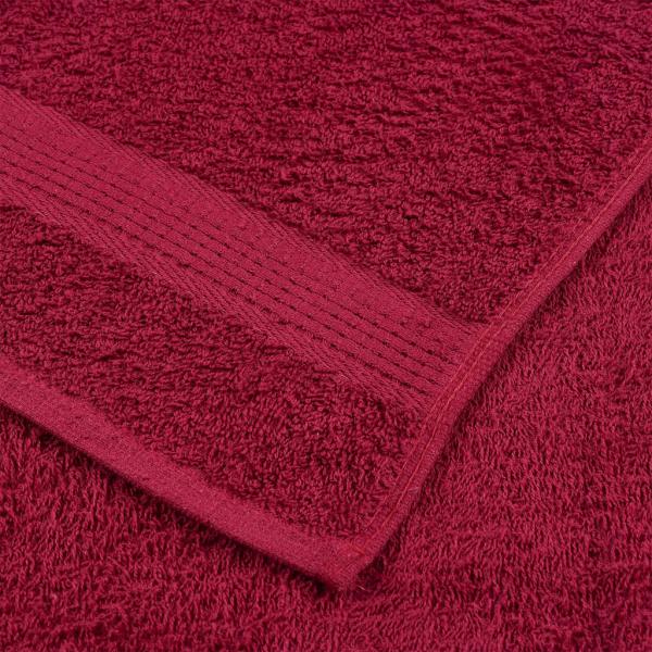 Gästetücher 4 Stk. Bordeauxrot 30x50 cm 360 g/m² 100% Baumwolle