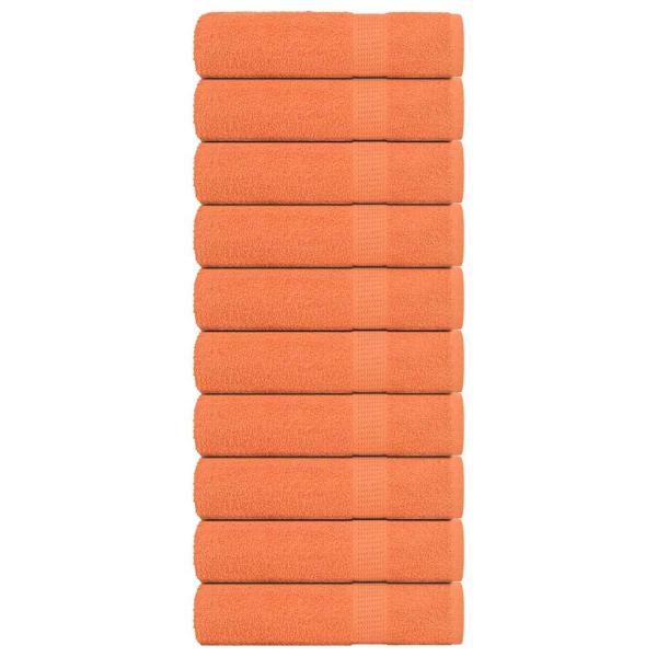 ARDEBO.de - Badetücher 10 Stk. Orange 100x150 cm 360 g/m² 100% Baumwolle