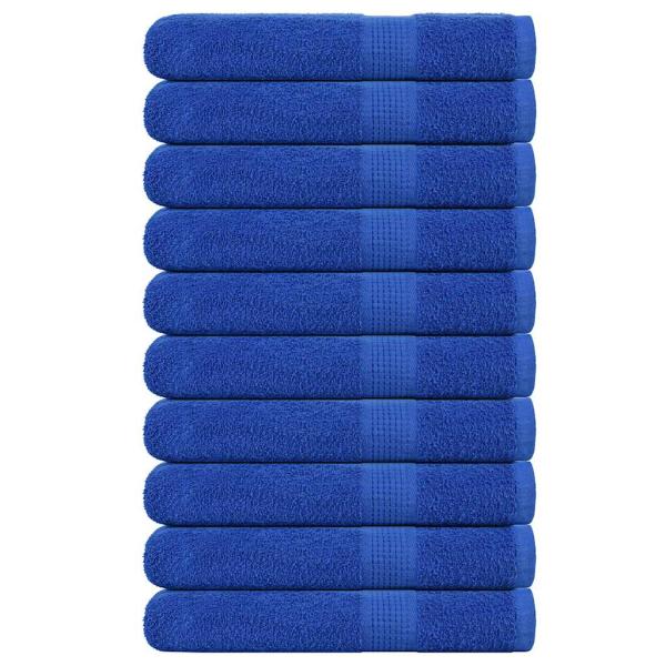 ARDEBO.de - Handtücher 10 Stk. Blau 100x200 cm 360 g/m² 100% Baumwolle