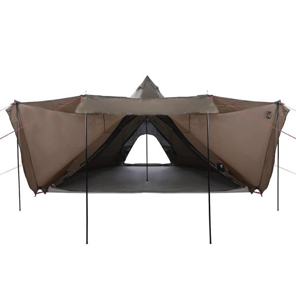 Tipi-Familienzelt 6 Personen Braun Wasserdicht