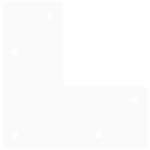 Haarnadelbeine 4 Stk. Weiß 10 cm Massivstahl