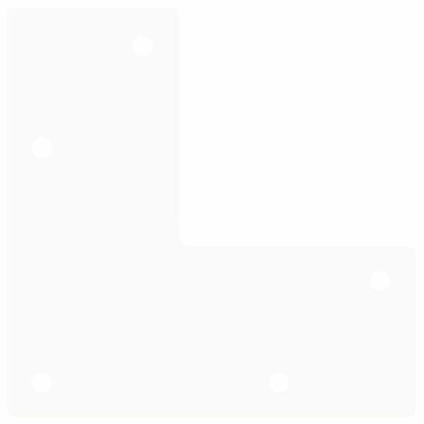 Haarnadelbeine 4 Stk. Weiß 42 cm Massivstahl