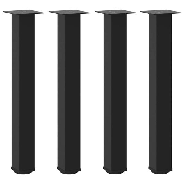 Couchtischbeine 4 Stk. Schwarz 72-74 cm Stahl