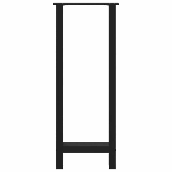 Couchtischbeine Schwarz 2 Stk. 50x(100-101) cm Stahl