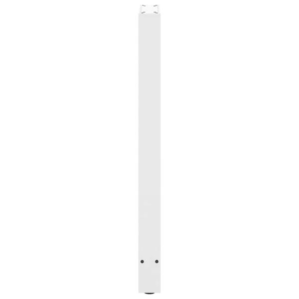 Couchtischbeine Weiß 2 Stk. 40x(100-101) cm Stahl