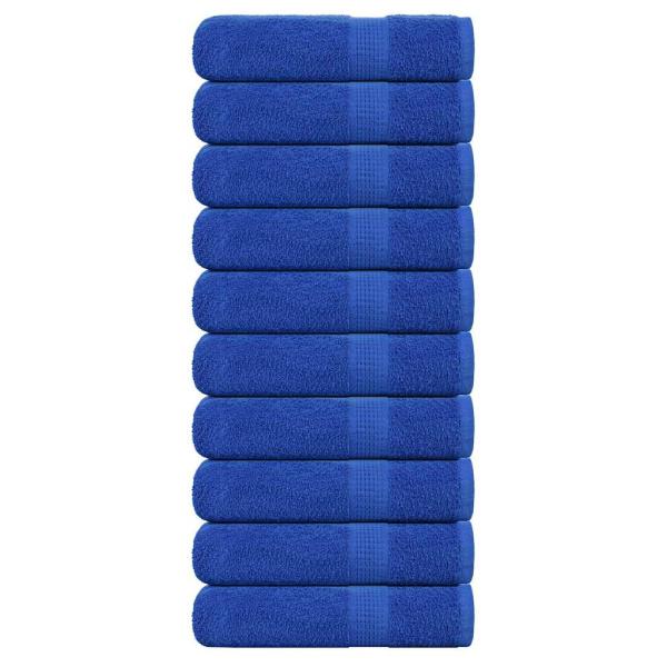 ARDEBO.de - Handtücher 10 Stk. Blau 50x100 cm 360 g/m² 100% Baumwolle