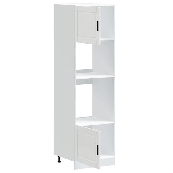 Herdumbauschränke 2 Stk. Porto Weiß Holzwerkstoff